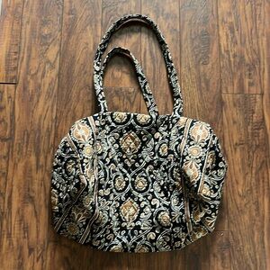 Vera Bradley small duffel bag black/brown. Excellent condition!